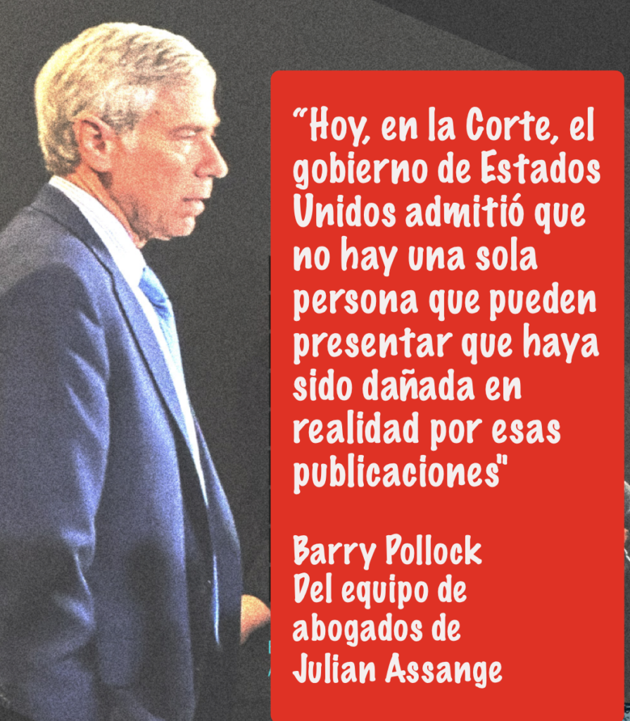 Barry Pollock, del equipo de abogados de Julian Assange